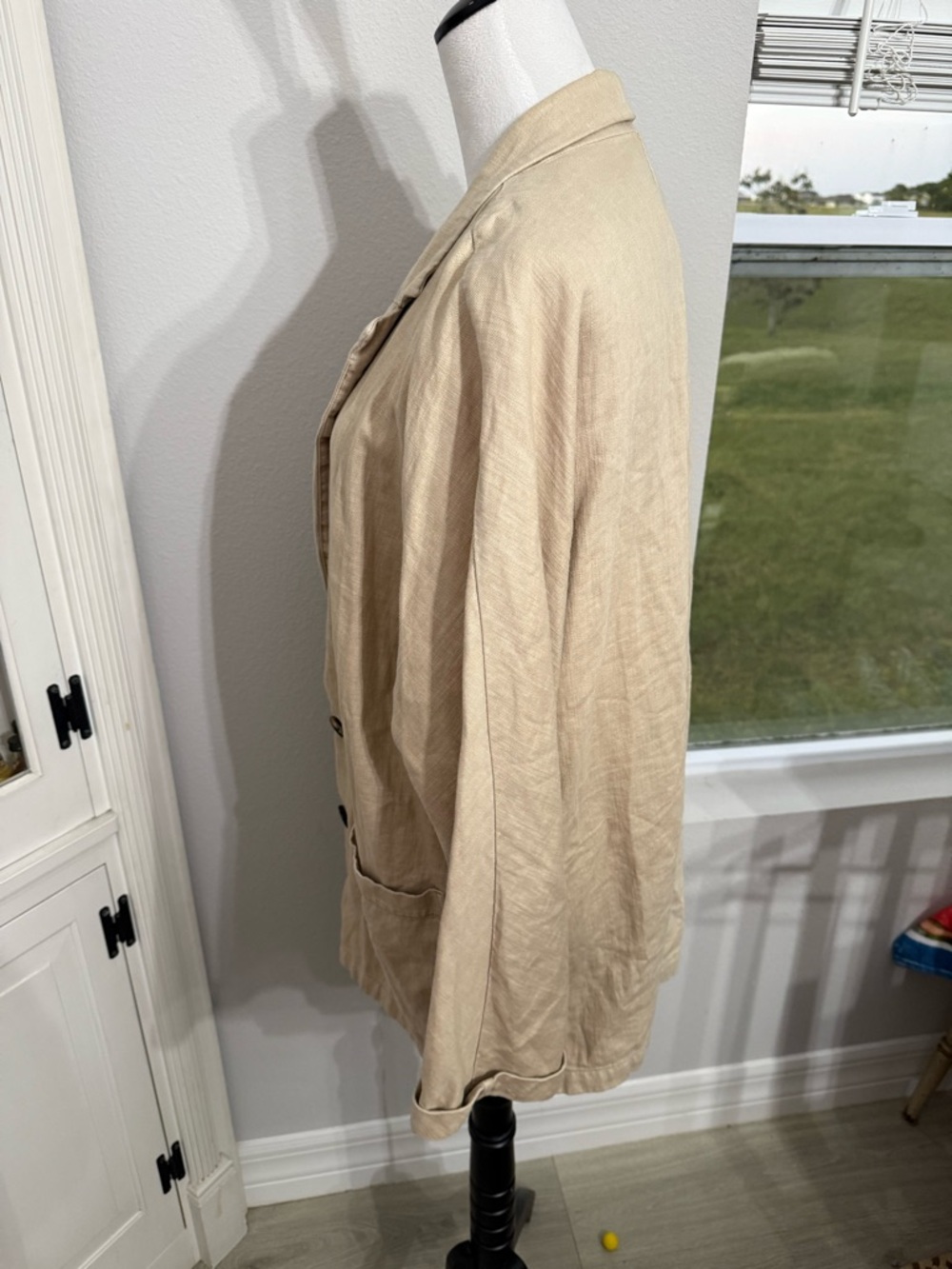 Anthropologie - Pilcro Beige Women's Lightweight Oversized Jacket - Picture 2 of 9